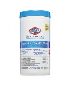 Bleach Germicidal Wipes, 6 3/4 X 9, Unscented, 70/canister