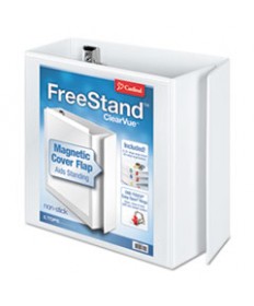 FREESTAND EASY OPEN LOCKING SLANT-D RING BINDER, 3 RINGS, 2" CAPACITY, 11 X 8.5, WHITE