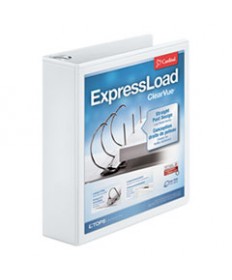 FREESTAND EASY OPEN LOCKING SLANT-D RING BINDER, 3 RINGS, 4" CAPACITY, 11 X 8.5, WHITE