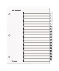 ONESTEP PRINTABLE TABLE OF CONTENTS AND DIVIDERS, 31-TAB, 1 TO 31, 11 X 8.5, WHITE, 1 SET
