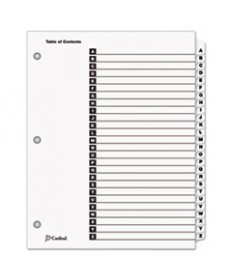 ONESTEP PRINTABLE TABLE OF CONTENTS AND DIVIDERS, 26-TAB, A TO Z, 11 X 8.5, WHITE, 1 SET