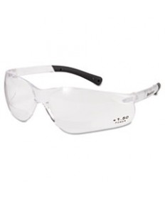 Bearkat Magnifier Safety Glasses, Clear Frame, Clear Lens