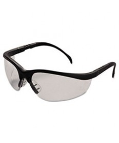 Klondike Safety Glasses, Matte Black Frame, Clear Lens