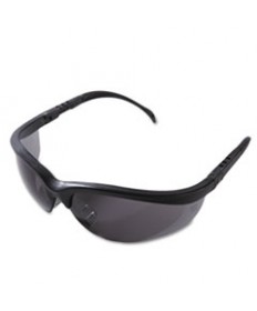 KLONDIKE SAFETY GLASSES, MATTE BLACK FRAME, CLEAR LENS, 12/BOX