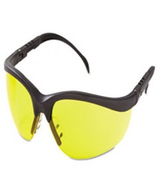 KLONDIKE SAFETY GLASSES, MATTE BLACK FRAME, GRAY LENS, 12/BOX