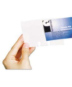Visifix Double-Sided Business Card Sleeves, 40/pack