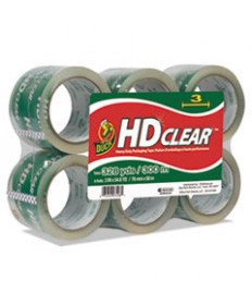 HEAVY-DUTY CARTON PACKAGING TAPE, 3" CORE, 3" X 54.6 YDS, CLEAR, 6/PACK