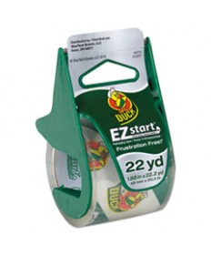 EZ START PREMIUM PACKAGING TAPE WITH DISPENSER, 1.5" CORE, 1.88" X 22.2 YDS, CLEAR