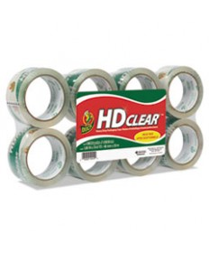 HEAVY-DUTY CARTON PACKAGING TAPE, 3" CORE, 1.88" X 55 YDS, CLEAR, 8/PACK