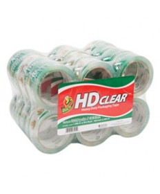 HEAVY-DUTY CARTON PACKAGING TAPE, 3" CORE, 1.88" X 55 YDS, CLEAR, 24/PACK