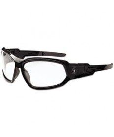 Skullerz Dagr Safety Glasses, Black Frame/silver Lens, Nylon/polycarb