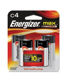 MAX ALKALINE C BATTERIES, 1.5V, 4/PACK