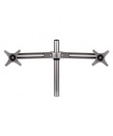 LOTUS DUAL MONITOR ARM KIT, FOR 26" MONITORS, SILVER, SUPPORTS 13 LB