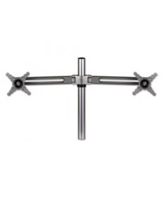 LOTUS DUAL MONITOR ARM KIT, FOR 26" MONITORS, SILVER, SUPPORTS 13 LB