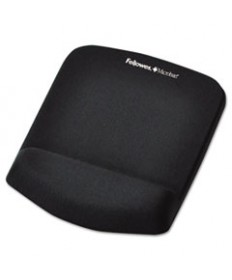 PLUSHTOUCH MOUSE PAD WITH WRIST REST, FOAM, BLACK, 7.25 X 9.38