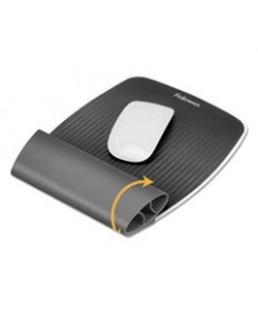 I-SPIRE WRIST ROCKER MOUSE PAD WITH WRIST REST, 7.81" X 10", GRAY