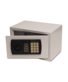 SMALL PERSONAL SAFE, 0.3 CU FT, 12.25W X 7.75D X 7.75H, BLACK