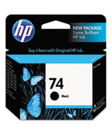 HP 74, (CB335WN) BLACK ORIGINAL INK CARTRIDGE