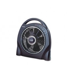 12" Oscillating Floor Fan W/remote, Breeze Modes, 8hr Timer