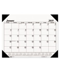 RECYCLED ONE-COLOR REFILLABLE MONTHLY DESK PAD CALENDAR, 22 X 17, 2021