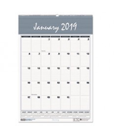 RECYCLED BAR HARBOR WIREBOUND MONTHLY WALL CALENDAR, 22 X 31.25, 2021