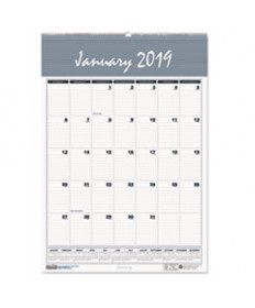 RECYCLED BAR HARBOR WIREBOUND ACADEMIC MONTHLY WALL CALENDAR, 12 X 17, 2020-2021