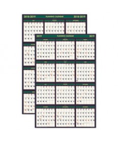 RECYCLED FOUR SEASONS REVERSIBLE BUSINESS/ACADEMIC CALENDAR, 24 X 37, 2020-2021