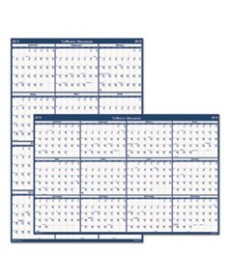 RECYCLED LAMINATED WRITE-ON/WIPE-OFF JUMBO YEARLY WALL CALENDAR, 66 X 33, 2021