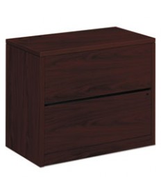 10500 SERIES TWO-DRAWER LATERAL FILE, 36W X 20D X 29.5H, MAHOGANY