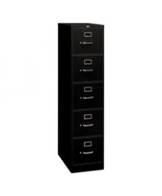 310 SERIES FIVE-DRAWER FULL-SUSPENSION FILE, LETTER, 15W X 26.5D X 60H, BLACK