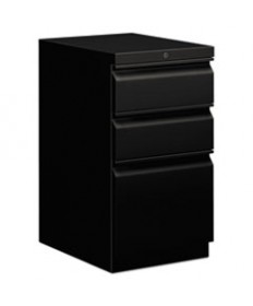 EFFICIENCIES MOBILE BOX/BOX/FILE PEDESTAL, 15W X 19.88D X 28H, BLACK