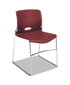 OLSON STACKER HIGH DENSITY CHAIR, MULBERRY SEAT/MULBERRY BACK, CHROME BASE, 4/CARTON