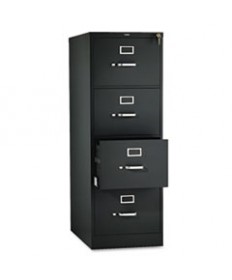 510 SERIES FOUR-DRAWER FULL-SUSPENSION FILE, LEGAL, 18.25W X 25D X 52H, BLACK