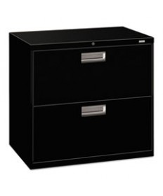 600 SERIES TWO-DRAWER LATERAL FILE, 30W X 18D X 28H, BLACK