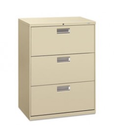 600 SERIES THREE-DRAWER LATERAL FILE, 30W X 18D X 39.13H, PUTTY