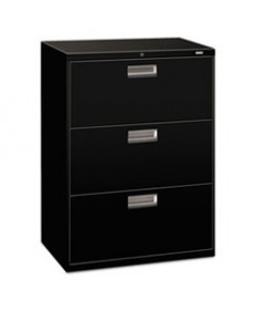 600 SERIES THREE-DRAWER LATERAL FILE, 30W X 18D X 39.13H, BLACK