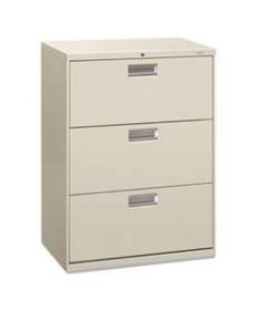 600 SERIES THREE-DRAWER LATERAL FILE, 30W X 18D X 39.13H, LIGHT GRAY