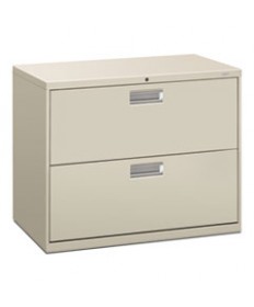 600 SERIES TWO-DRAWER LATERAL FILE, 36W X 18D X 28H, LIGHT GRAY