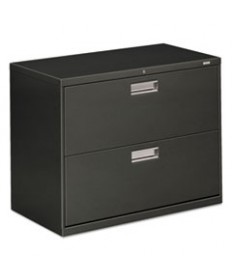 600 SERIES TWO-DRAWER LATERAL FILE, 36W X 18D X 28H, CHARCOAL