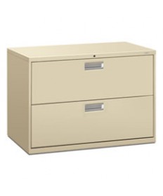 600 SERIES TWO-DRAWER LATERAL FILE, 42W X 18D X 28H, PUTTY