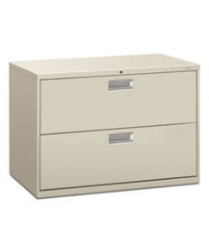 600 SERIES TWO-DRAWER LATERAL FILE, 42W X 18D X 28H, LIGHT GRAY