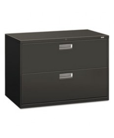 600 SERIES TWO-DRAWER LATERAL FILE, 42W X 18D X 28H, CHARCOAL