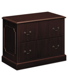 94000 SERIES TWO-DRAWER LATERAL FILE, 37.5W X 20.5D X 29.5H, MAHOGANY