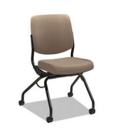 PERPETUAL SERIES FOLDING NESTING CHAIR, MOREL SEAT/MOREL BACK, BLACK BASE