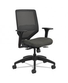 SOLVE SERIES MESH BACK TASK CHAIR, SUPPORTS UP TO 300 LBS., INK SEAT, BLACK BACK, BLACK BASE