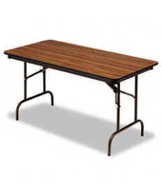 Premium Wood Laminate Folding Table, Rectangular, 60w X 30d X 29h, Oak