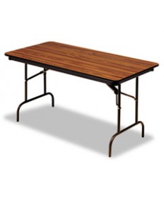 Premium Wood Laminate Folding Table, Rectangular, 72w X 30d X 29h, Oak