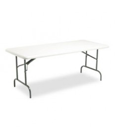 INDESTRUCTABLES TOO 1200 SERIES FOLDING TABLE, 48W X 24D X 29H, CHARCOAL