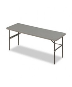 INDESTRUCTABLES TOO 1200 SERIES FOLDING TABLE, 60W X 24D X 29H, CHARCOAL