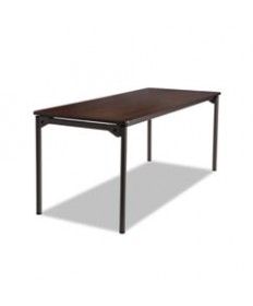 Maxx Legroom Rectangular Folding Table, 48w X 24d X 29-1/2h, Gray/charcoal